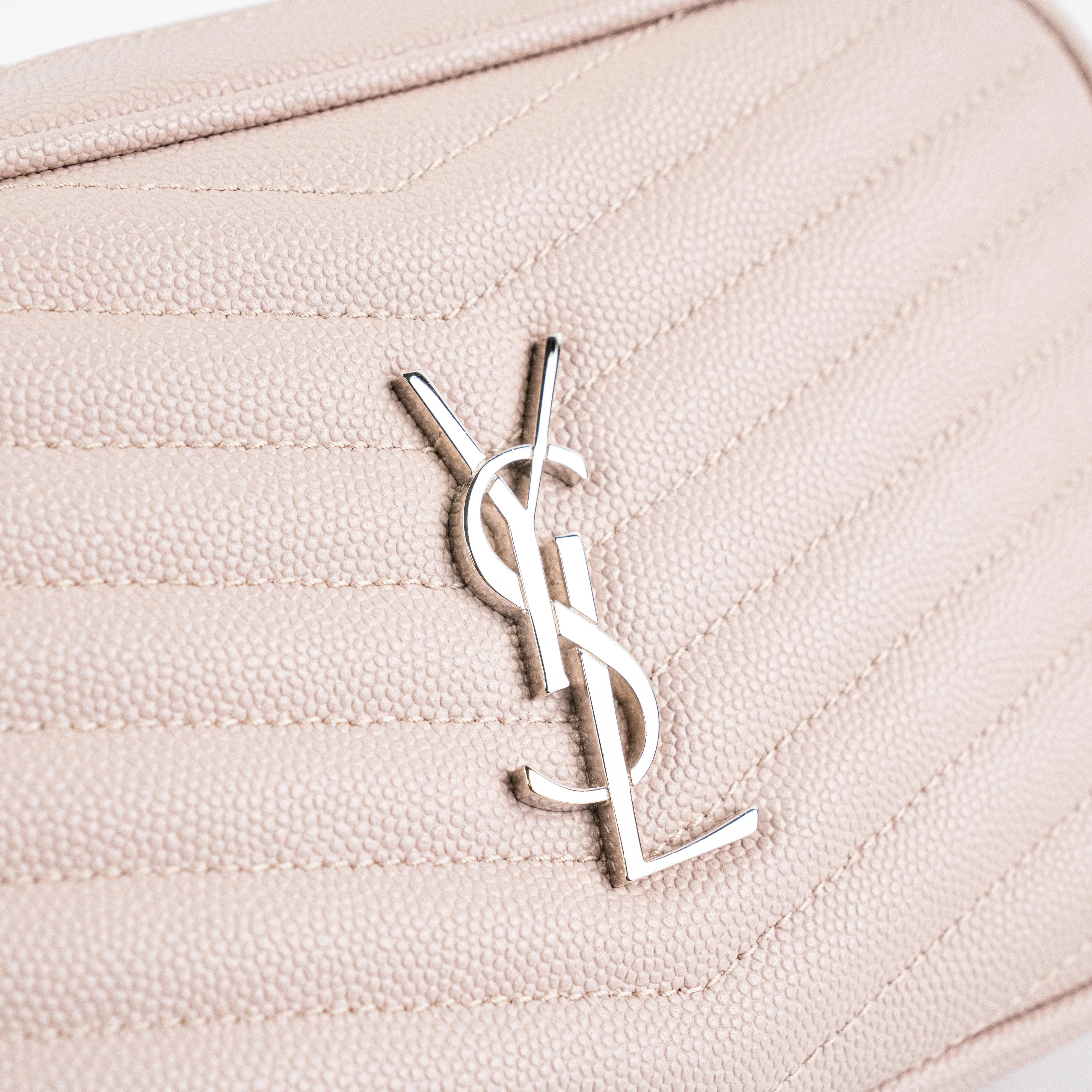 Saint Laurent Mini Lou Camera Pink Crossbody Bag