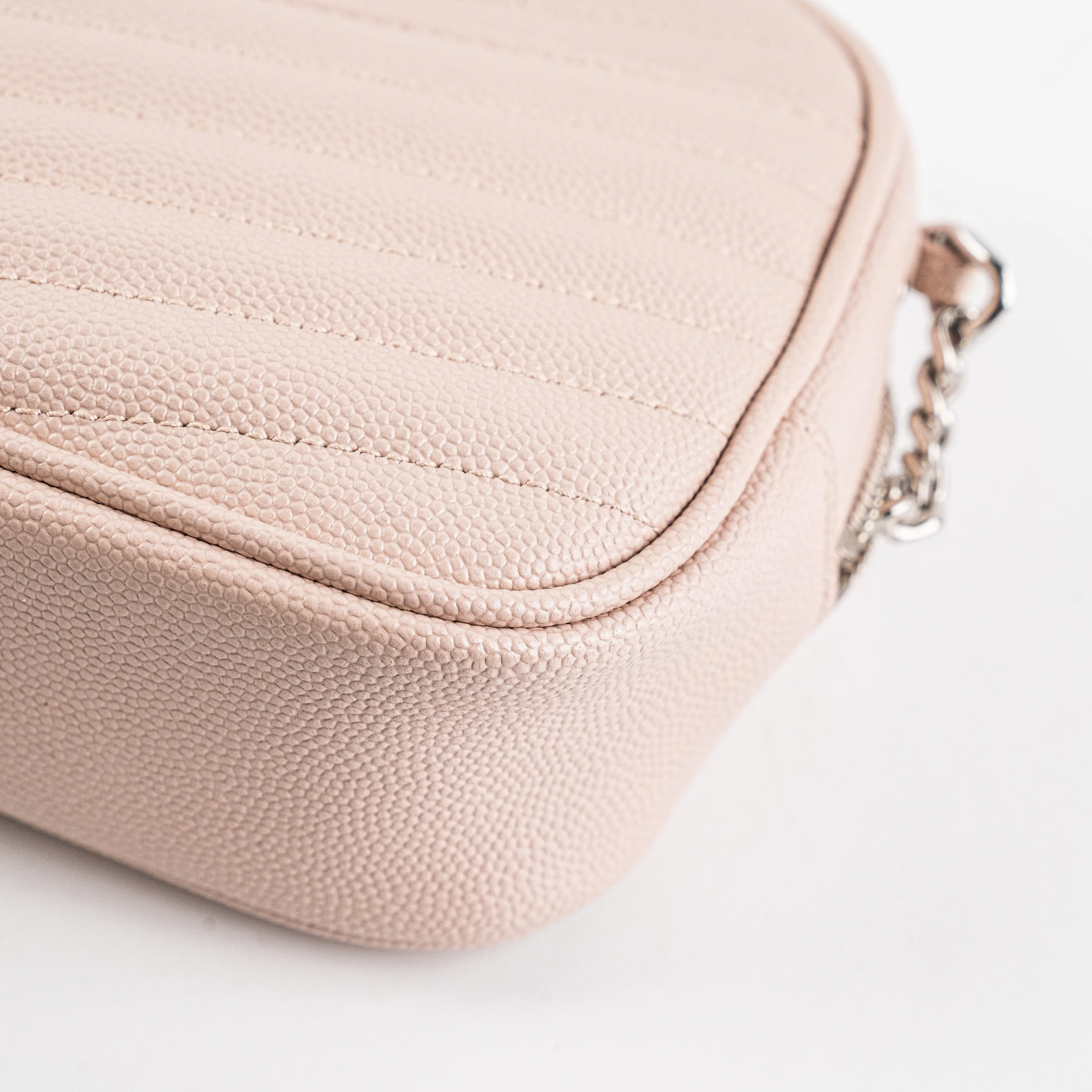 Saint Laurent Mini Lou Camera Pink Crossbody Bag