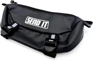 SEND IT Waterproof Dirtbike Handlebar Bag | Compact Motorcycle Handle Bar Storage Pouch | Universal Fit Dirt Bike Bag for Trail & Adventure Riding | Durable Surron Bar Bag