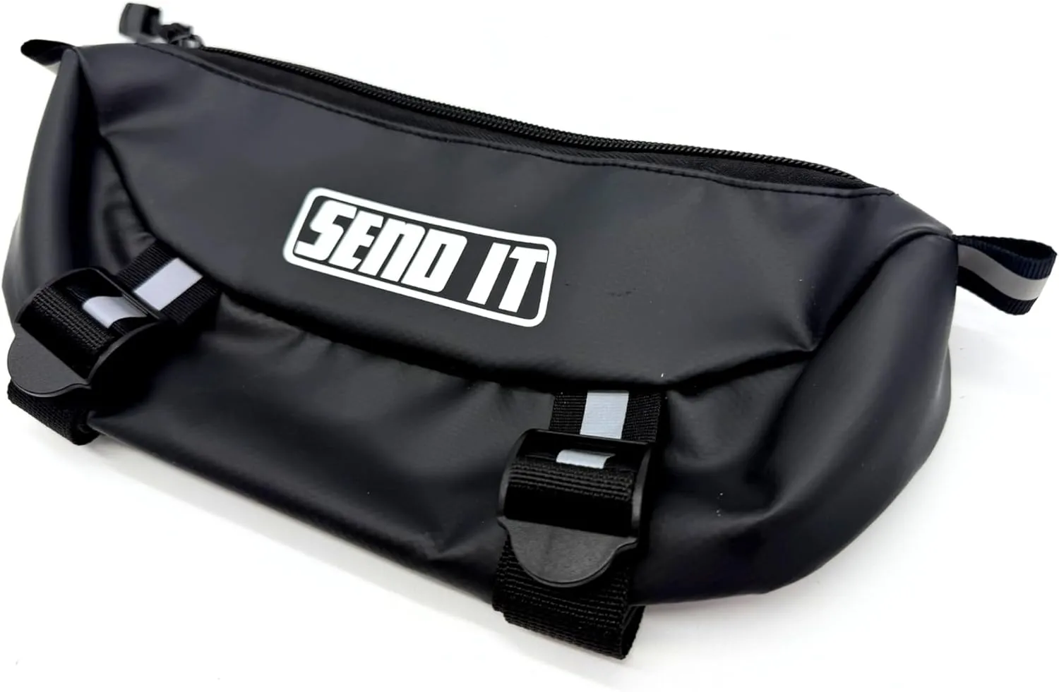SEND IT Waterproof Dirtbike Handlebar Bag | Compact Motorcycle Handle Bar Storage Pouch | Universal Fit Dirt Bike Bag for Trail & Adventure Riding | Durable Surron Bar Bag