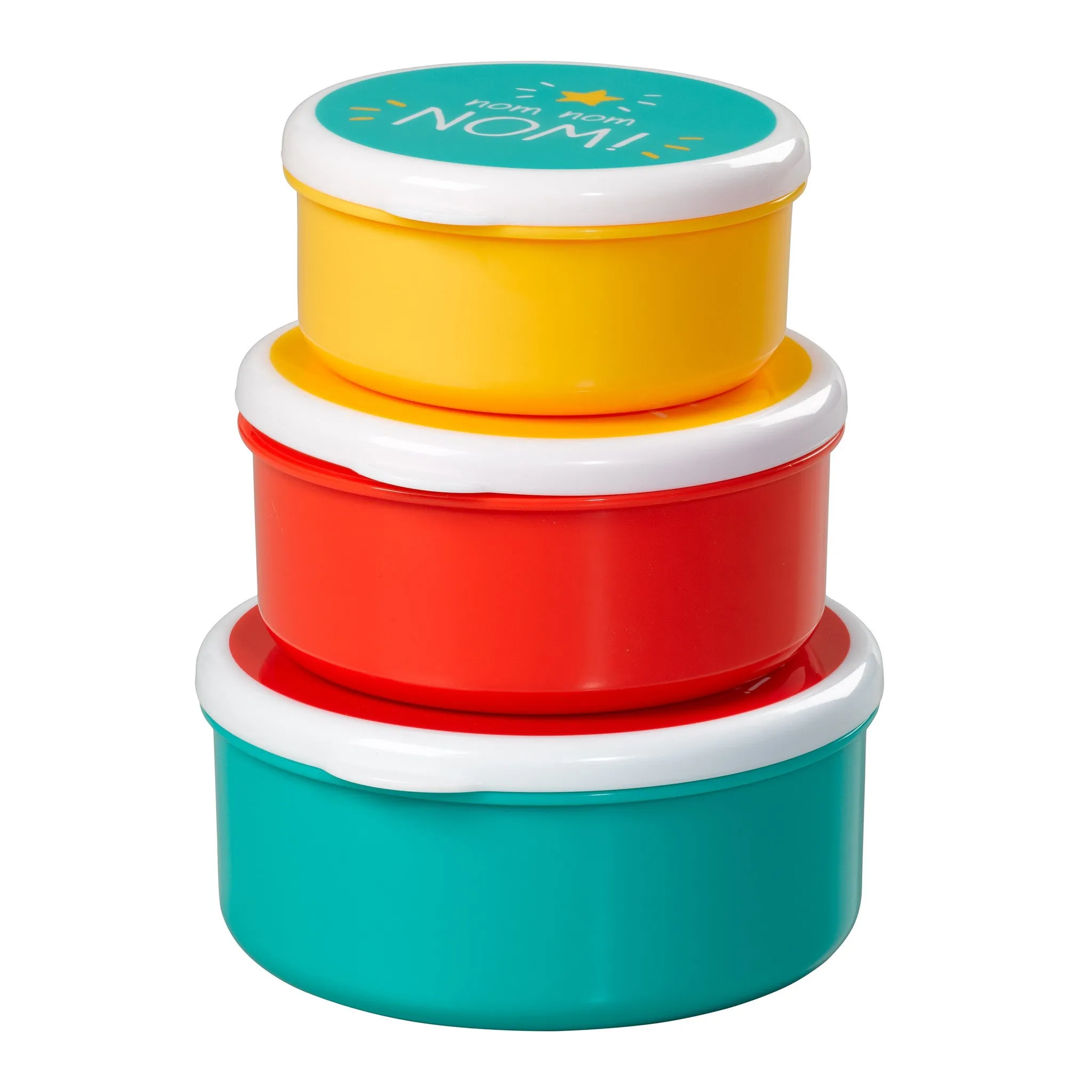 Set of 3 Round Tasty Snack Pots