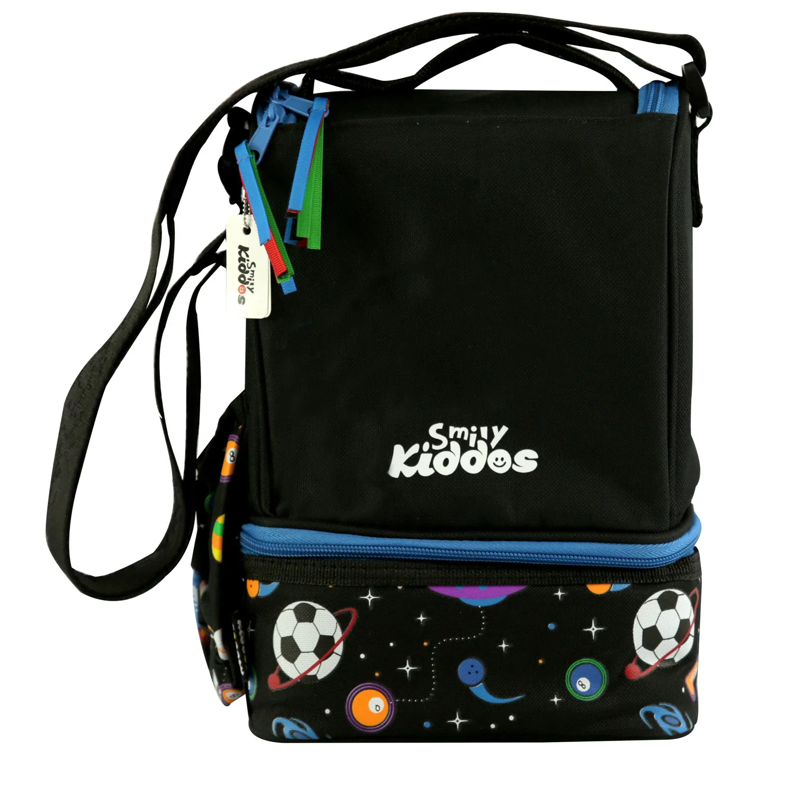 Smily Kiddos Strap Lunch Bag - Black