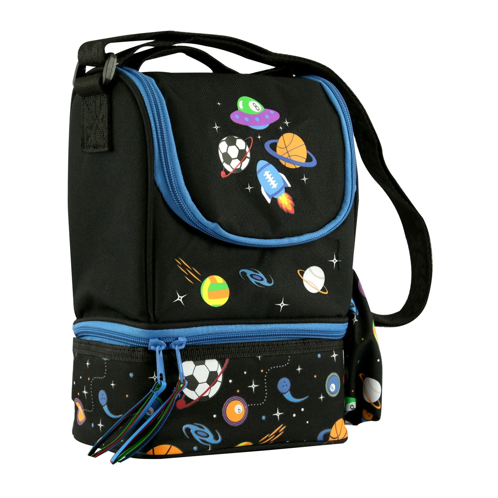 Smily Kiddos Strap Lunch Bag - Black