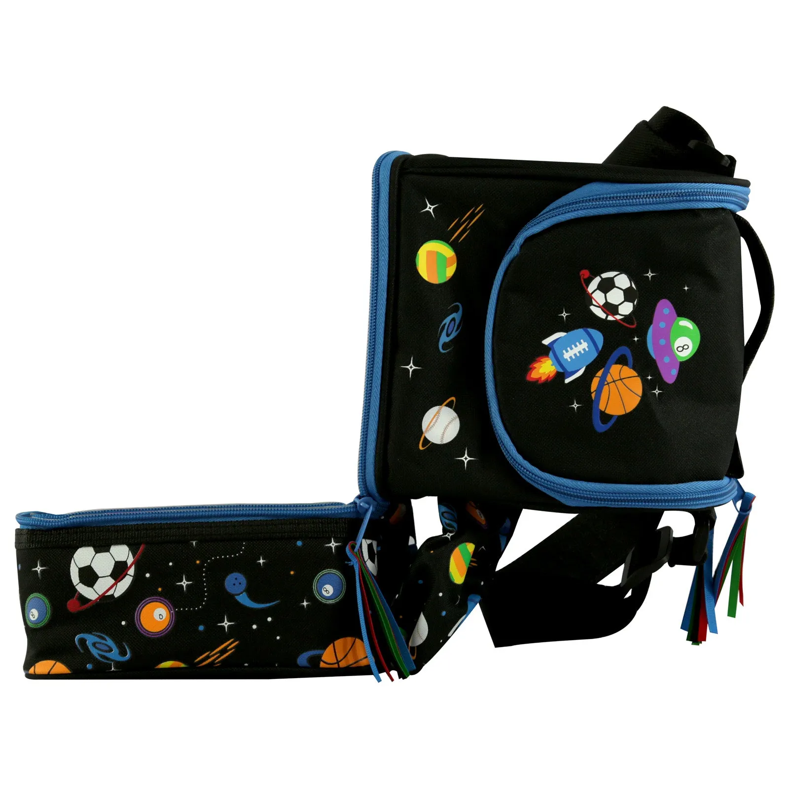 Smily Kiddos Strap Lunch Bag - Black