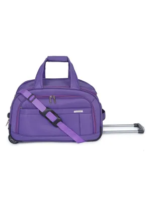 Teakwood Medium Trolley Bag - Purple