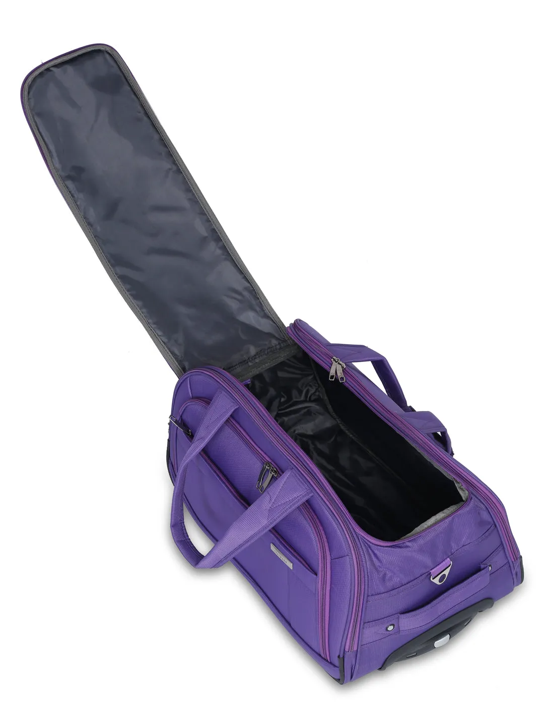 Teakwood Medium Trolley Bag - Purple