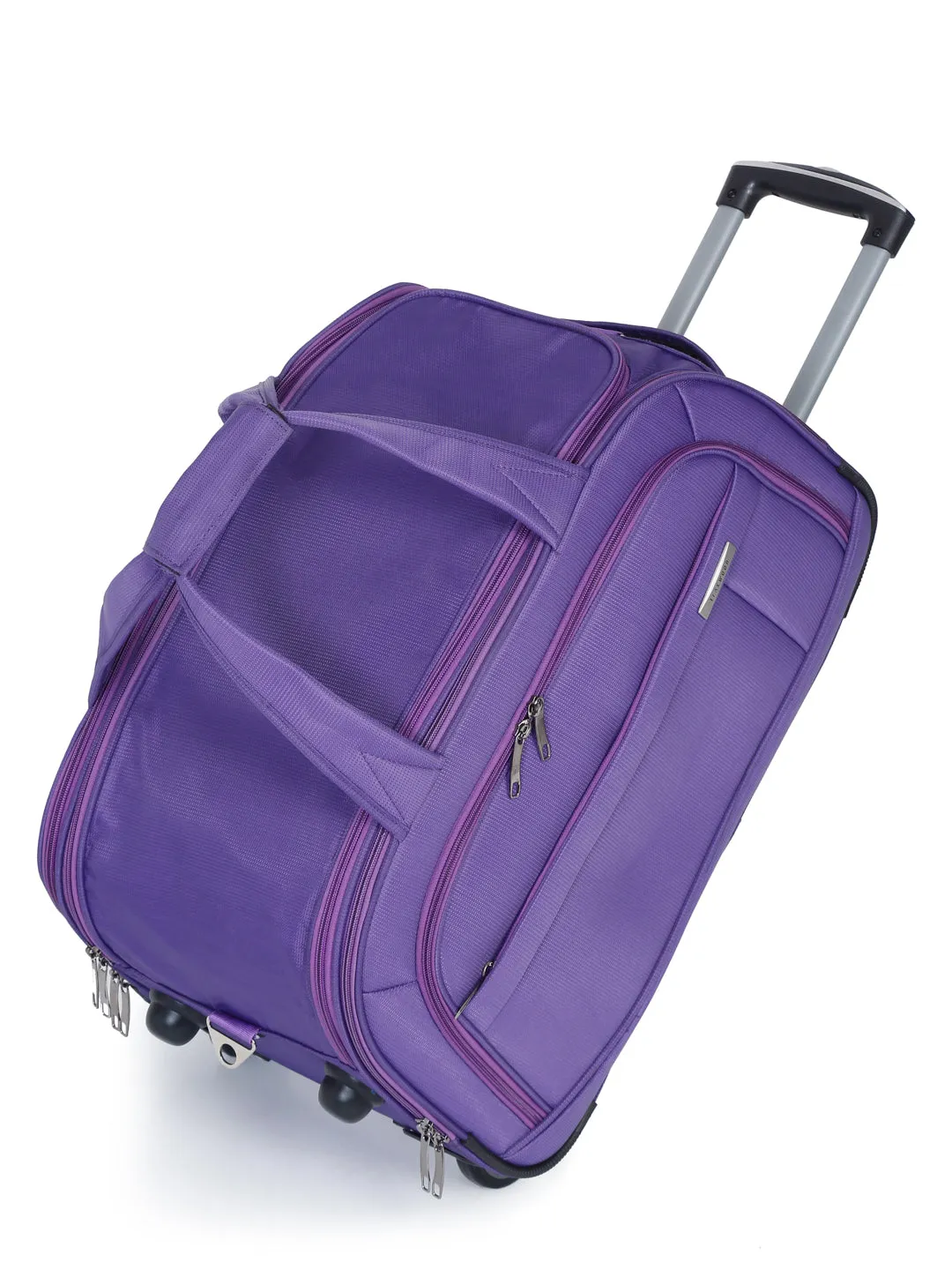 Teakwood Medium Trolley Bag - Purple