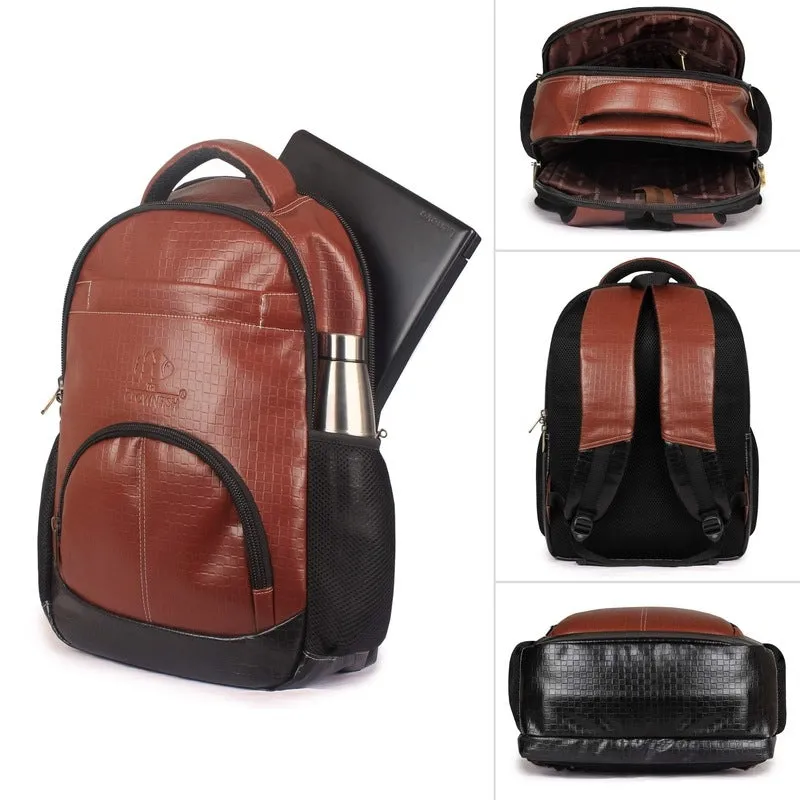 THE CLOWNFISH Fusion Series 25 litres Laptop Backpack for 14 Inch Laptops (Cinnamon)