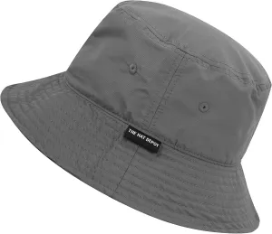 The Hat Depot Lightweight, Quick Dry Polyester Packable Nylon Bucket Sun Hat