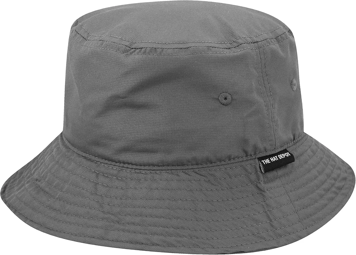 The Hat Depot Lightweight, Quick Dry Polyester Packable Nylon Bucket Sun Hat