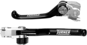 Turner Performance Products Billet Folding Clutch & Brake Lever Combo (BLACK) For 09-13 KTM 125SX