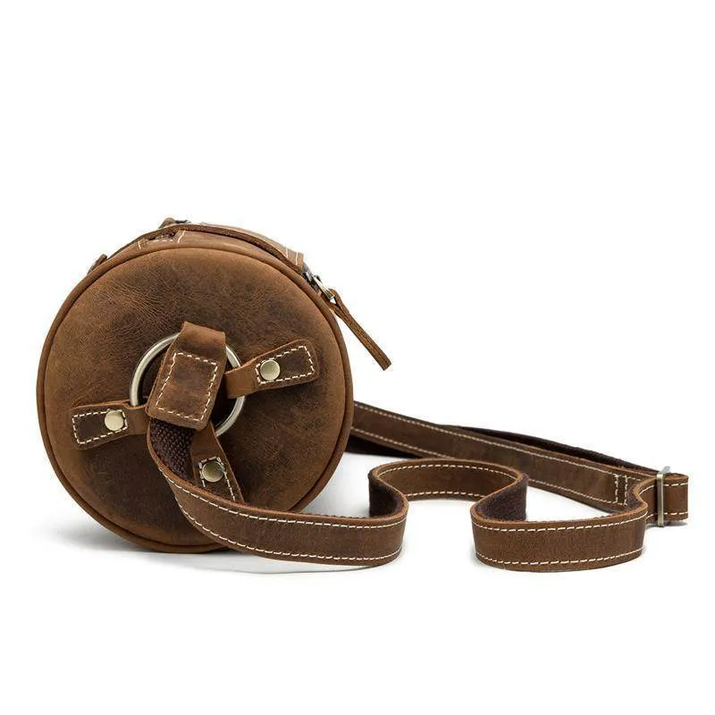 Vintage Leather Crossbody Womens Small Handbag