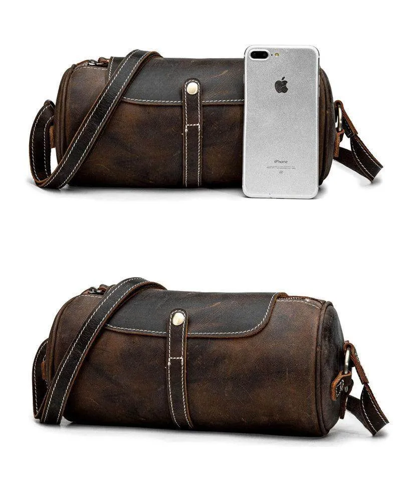 Vintage Leather Crossbody Womens Small Handbag