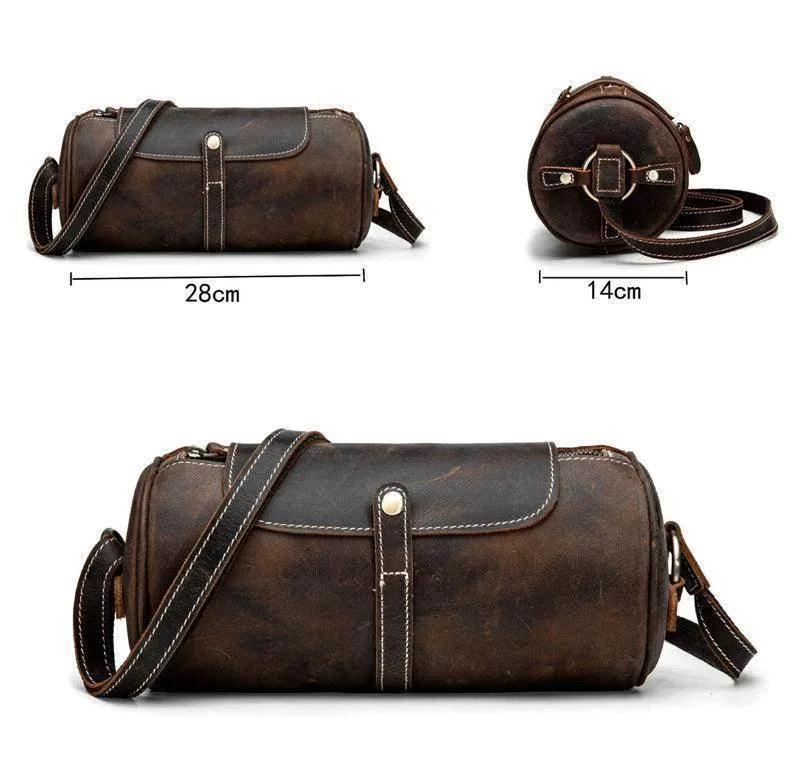Vintage Leather Crossbody Womens Small Handbag