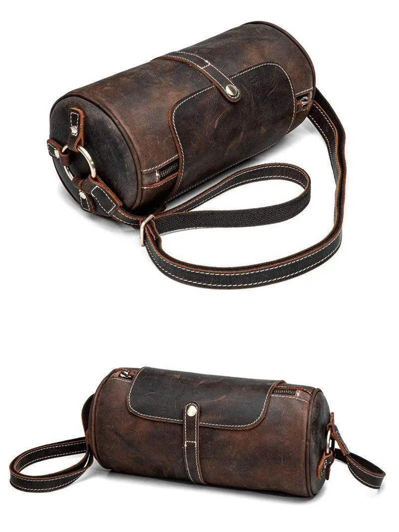 Vintage Leather Crossbody Womens Small Handbag