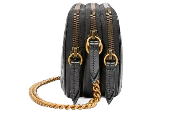 (WMNS) GUCCI GG Marmont Shoulder Bag Mini Black