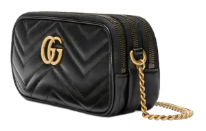 (WMNS) GUCCI GG Marmont Shoulder Bag Mini Black