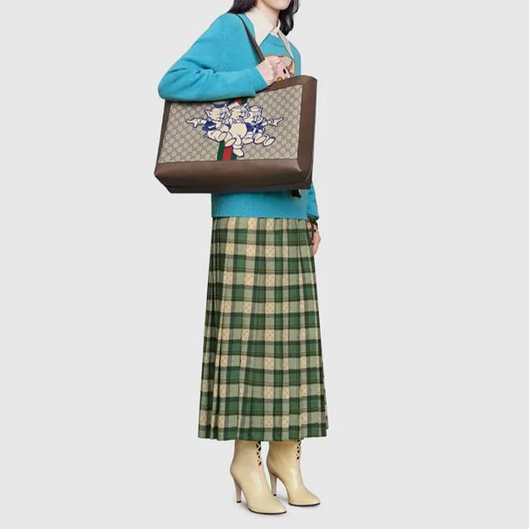(WMNS) GUCCI Ophidia Series Pattern GGSingle Shoulder Bag Brown 547947-9VE1C-8685