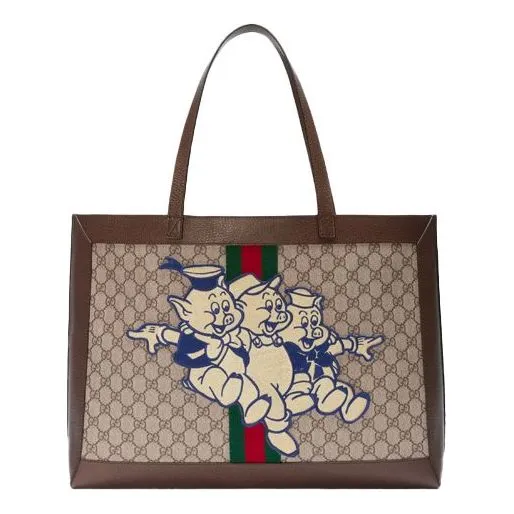 (WMNS) GUCCI Ophidia Series Pattern GGSingle Shoulder Bag Brown 547947-9VE1C-8685