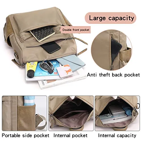 Women's Fashion Backpack Purses Multipurpose Design Convertible Satchel Handbags and Shoulder Bag PU Leather Travel bag