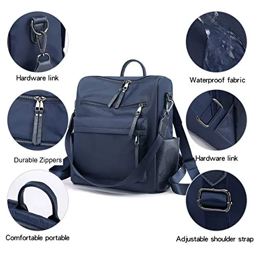 Women's Fashion Backpack Purses Multipurpose Design Convertible Satchel Handbags and Shoulder Bag PU Leather Travel bag