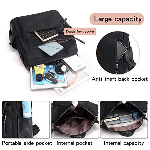 Women's Fashion Backpack Purses Multipurpose Design Convertible Satchel Handbags and Shoulder Bag PU Leather Travel bag