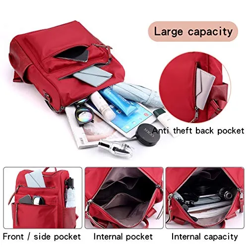 Women's Fashion Backpack Purses Multipurpose Design Convertible Satchel Handbags and Shoulder Bag PU Leather Travel bag