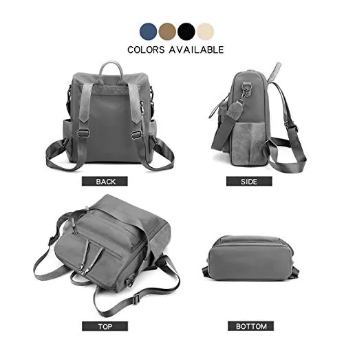 Women's Fashion Backpack Purses Multipurpose Design Convertible Satchel Handbags and Shoulder Bag PU Leather Travel bag