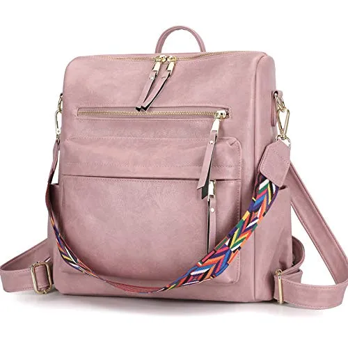 Women's Fashion Backpack Purses Multipurpose Design Convertible Satchel Handbags and Shoulder Bag PU Leather Travel bag