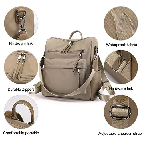 Women's Fashion Backpack Purses Multipurpose Design Convertible Satchel Handbags and Shoulder Bag PU Leather Travel bag