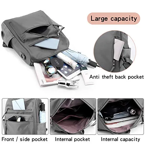 Women's Fashion Backpack Purses Multipurpose Design Convertible Satchel Handbags and Shoulder Bag PU Leather Travel bag