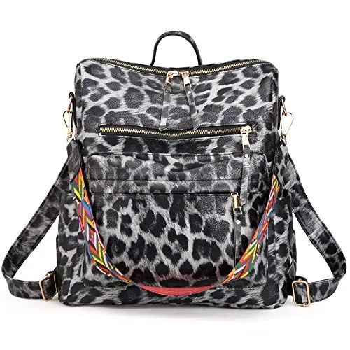 Women's Fashion Backpack Purses Multipurpose Design Convertible Satchel Handbags and Shoulder Bag PU Leather Travel bag