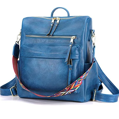 Women's Fashion Backpack Purses Multipurpose Design Convertible Satchel Handbags and Shoulder Bag PU Leather Travel bag
