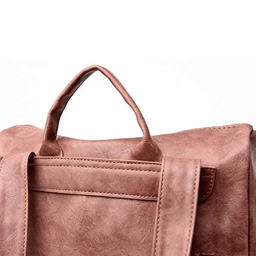 Women's Fashion Backpack Purses Multipurpose Design Convertible Satchel Handbags and Shoulder Bag PU Leather Travel bag