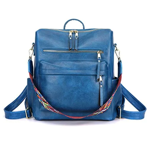 Women's Fashion Backpack Purses Multipurpose Design Convertible Satchel Handbags and Shoulder Bag PU Leather Travel bag