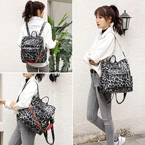 Women's Fashion Backpack Purses Multipurpose Design Convertible Satchel Handbags and Shoulder Bag PU Leather Travel bag