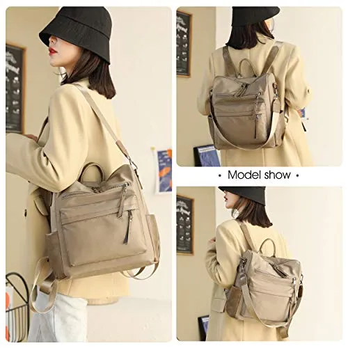 Women's Fashion Backpack Purses Multipurpose Design Convertible Satchel Handbags and Shoulder Bag PU Leather Travel bag