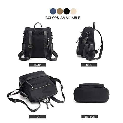 Women's Fashion Backpack Purses Multipurpose Design Convertible Satchel Handbags and Shoulder Bag PU Leather Travel bag