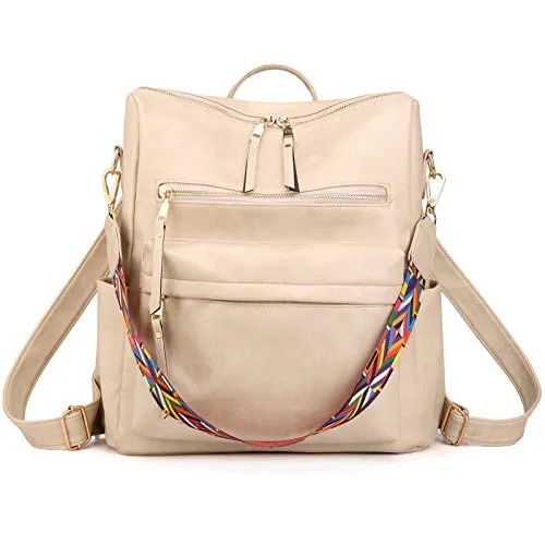 Women's Fashion Backpack Purses Multipurpose Design Convertible Satchel Handbags and Shoulder Bag PU Leather Travel bag