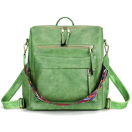 Women's Fashion Backpack Purses Multipurpose Design Convertible Satchel Handbags and Shoulder Bag PU Leather Travel bag