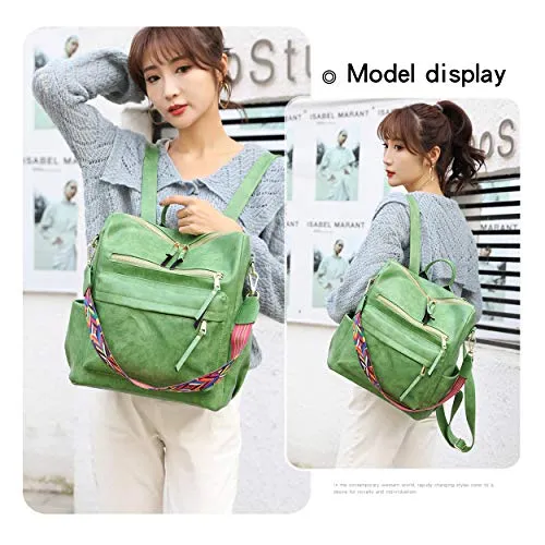 Women's Fashion Backpack Purses Multipurpose Design Convertible Satchel Handbags and Shoulder Bag PU Leather Travel bag