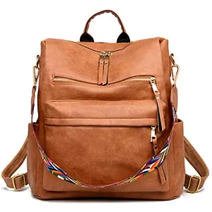 Women's Fashion Backpack Purses Multipurpose Design Convertible Satchel Handbags and Shoulder Bag PU Leather Travel bag