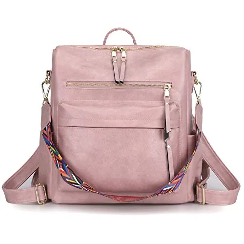 Women's Fashion Backpack Purses Multipurpose Design Convertible Satchel Handbags and Shoulder Bag PU Leather Travel bag